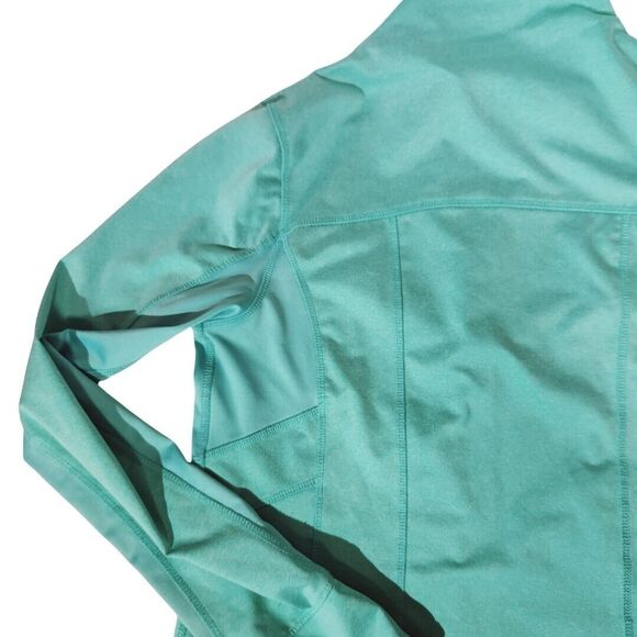 BKE Sport Womens Sz L Activewear Light Jacket Long Sleeve Full Zip Pockets Blue - Picture 7 of 11